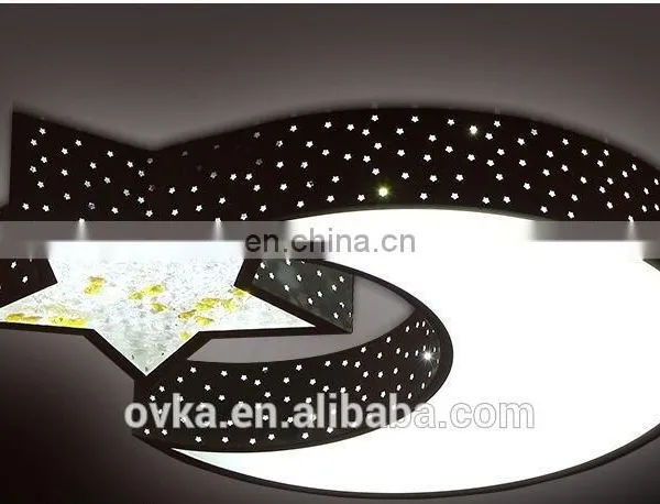 LED Ceiling Lights Bedroom Modern Minimalist Living Room Lamp Creative Children's Room Lamp Wrought Iron Lamp Moon and Stars photo-3