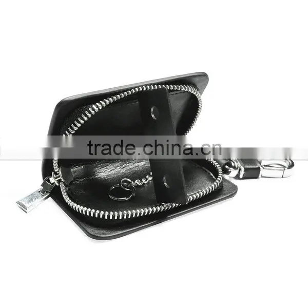 Wholesale Streamline Carbon Fiber Smooth Zipper Key Bag photo-4
