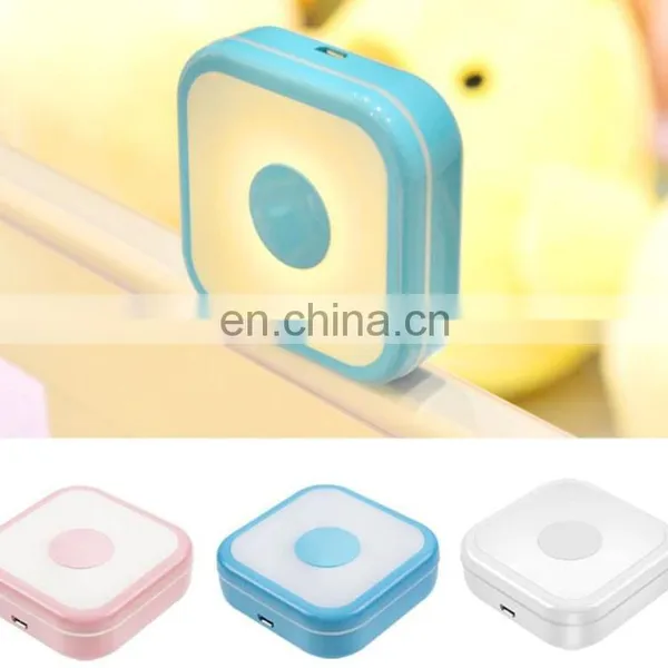 Rechargeable Square Led Cabinet Light Wireless Installation Motion PIR Sensor Portable Wardrobe Cupboard Closet Desk Lamp photo-2
