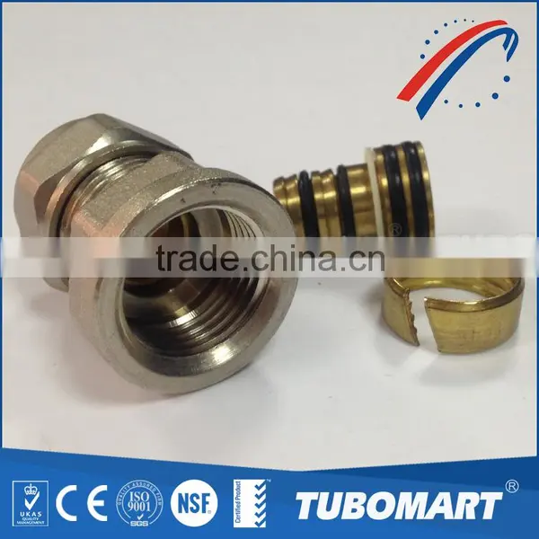 Profession Compression Coupling Demountable Brass Screw Fittings for PAP Pipes photo-4
