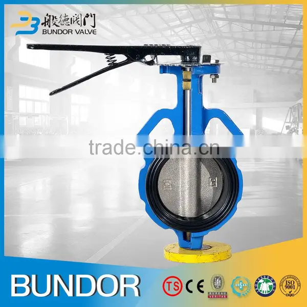 Soft Backed EPDM Seat Wafer Butterfly Valve Installation photo-2