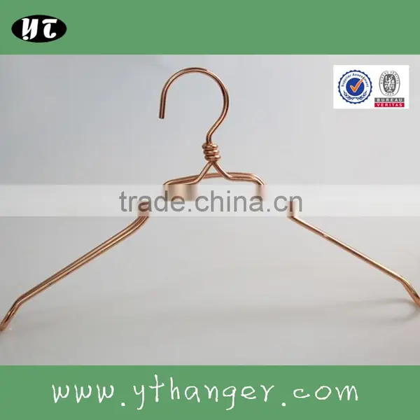 HA6918 Luxury Metal Hanger Durable Copper Wire Coat Hanger Quality Choice photo-3