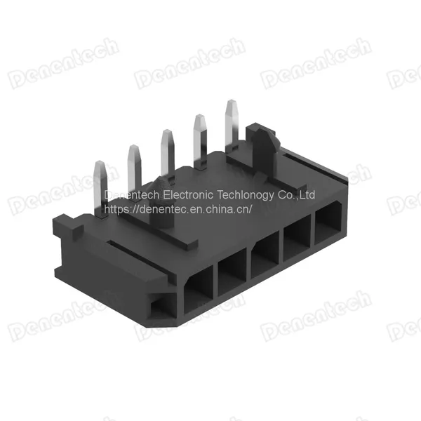 Denentech 3.0mm MX Type Single Row Right Angle DIP With Post Wafer Header photo-4