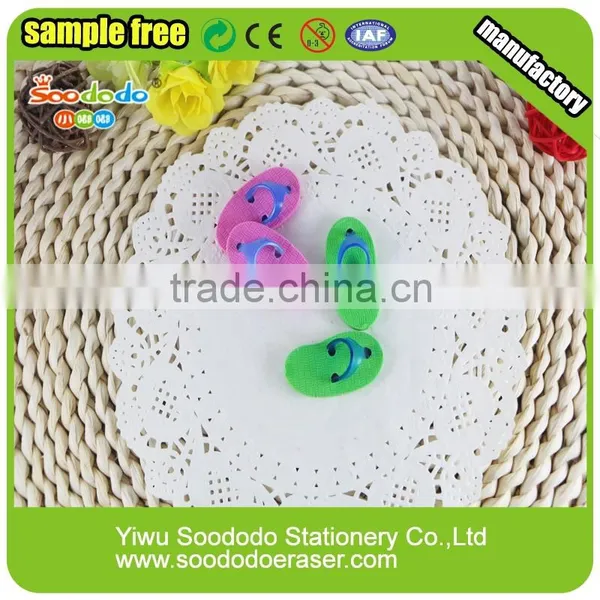 Cool 3D Slipper Shaped Rubber Puzzle Eraser Promotional photo-2