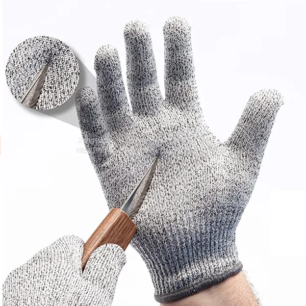 Breathable Cheap Price Level 5 Cut Resistant Gloves Kitchen Restaurants Sharps and Safety Protection Gloves photo-5