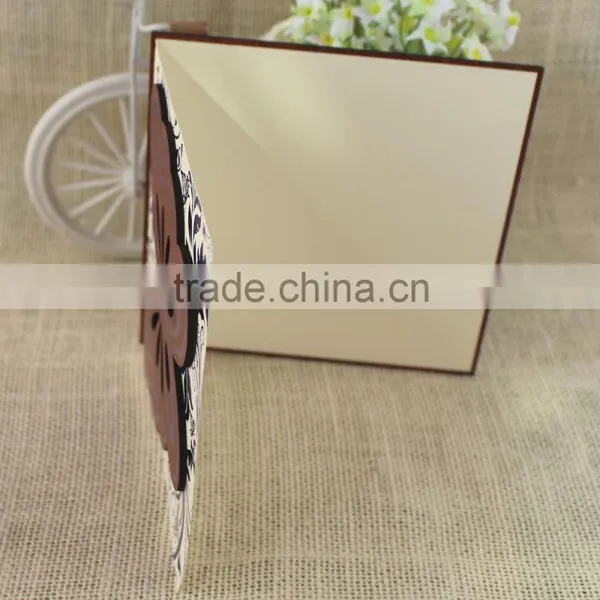 2016 New Fashion Design Customized Blue Invitation Wedding Cards photo-5