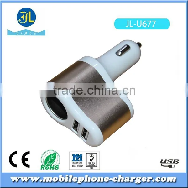Promotional Customized USB Car Charger Cheap Wholesale Colorful Dual USB Car Charger for Cell Phone photo-2