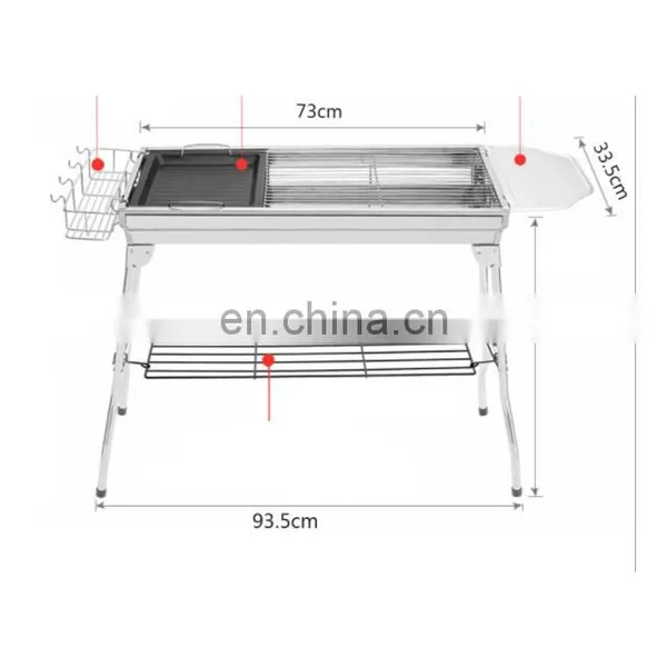 High Quality 3-8 Garden Party Charcoal Barbecue Grills photo-2