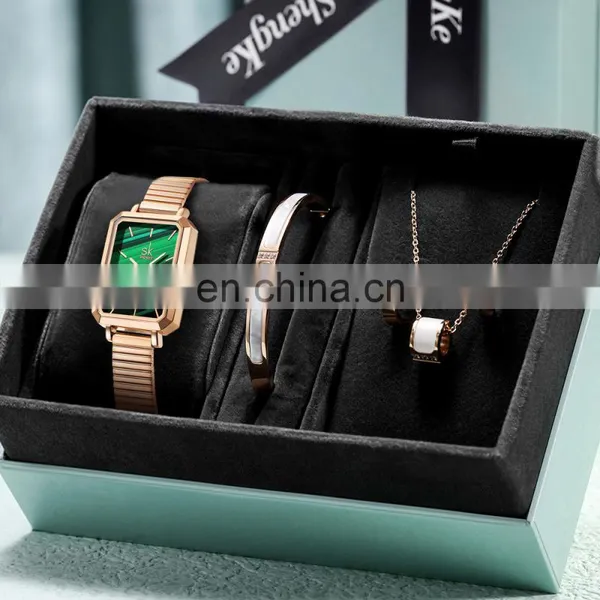 SHENGKE SK K0177L Luxury Watch Set Montre Bracelet Watch Box Set