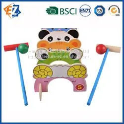 Wooden Outdoor Kids Animal Croquet Play Garden Toy Set photo-2
