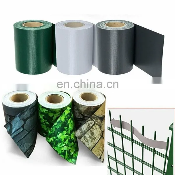 PVC Vinyl Strip Fence Roll uv Screen Fabric Panel Cover for Garden Decoration