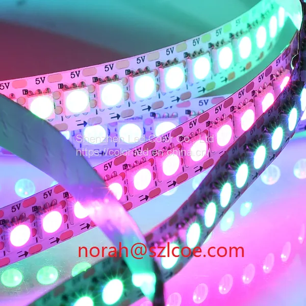 DC5V LC8813 144Leds Per Meter 5050 Addressable Full Color Digital Pixel RGB Led Pixel Strip photo-3