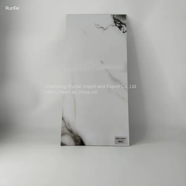 UV Wpc Wall Panel 1220mm*2440mm High Glossy UV Marble Sheet SPC
