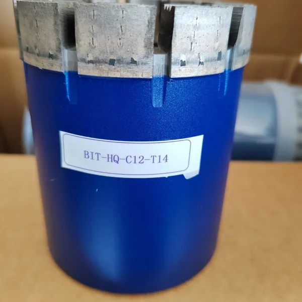 Impregnated Crown NQ HQ, Turbo Face, Matrix 12mm, Impreg Diamond Core Bit for Hard Rock Core Drilling photo-4