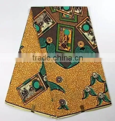 H479 100% Cotton 6 YARD African Wax Fabric Wholesale