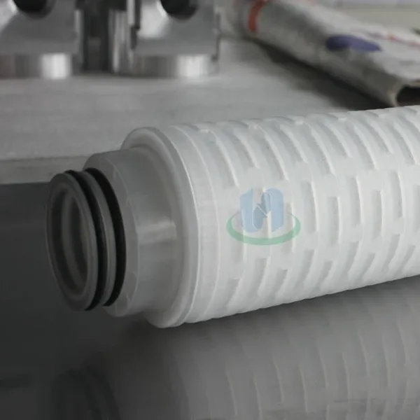 Deep Filtration, Microporous Folded Water Filter Element, Ultra-fine Polypropylene Material, Triangular Pointed Fins, Customizable Size