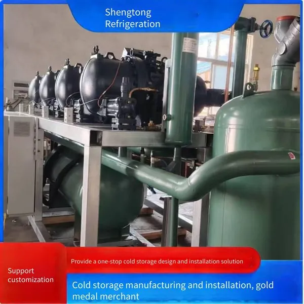 Cold Storage Refrigeration Equipment 90 Fully Enclosed Medium and Low Temperature Screw Sw3l9000 Large Fresh-keeping Warehouse, Workshop Cooling photo-2