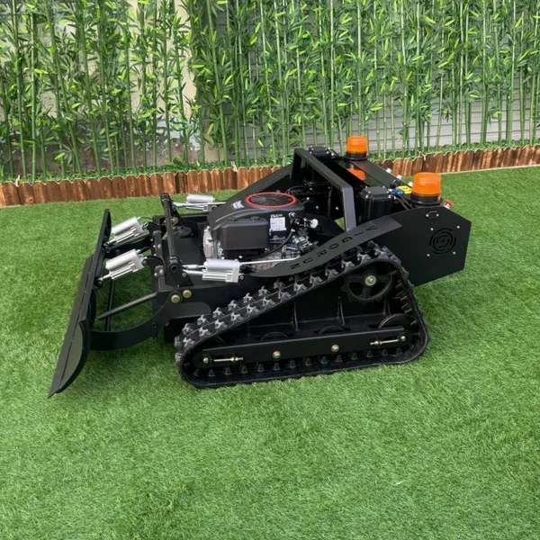 Industrial 4-Stroke Gasoline Engine Electric Traction Motor Zero Turn Cordless Robotic Rubber Track Lawn Mower for Hills photo-6