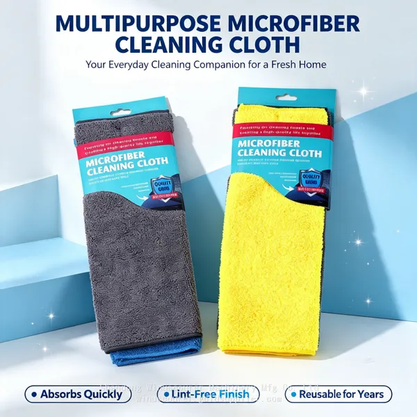 Hot Sell Microfiber Cleaning Cloth Wholesale Machine Washable Reusable Microfiber Towel for Home & Car Care
