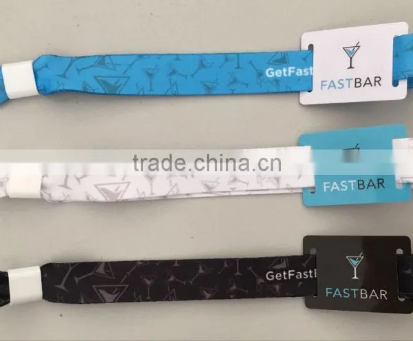 MDW402 Disposable Programable Ntag203 Woven Nfc Rfid Bracelet for Event photo-4