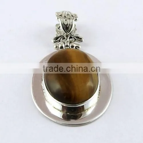 Honey Without Flowers !! Tiger's Eye 925 Sterling Silver Pendant, Handmade Silvber Jewelry, Silvber Jewelry photo-3
