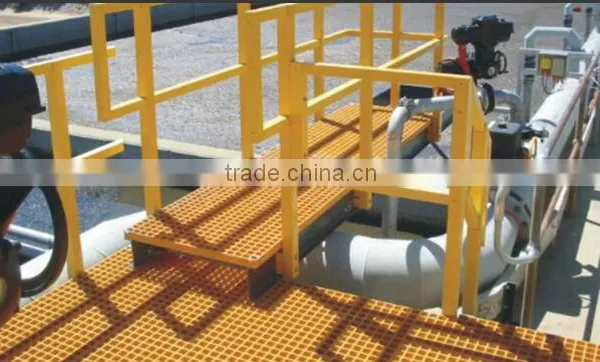 "Fiberglass Reinforced Plastic Grating Ladders With Cage "