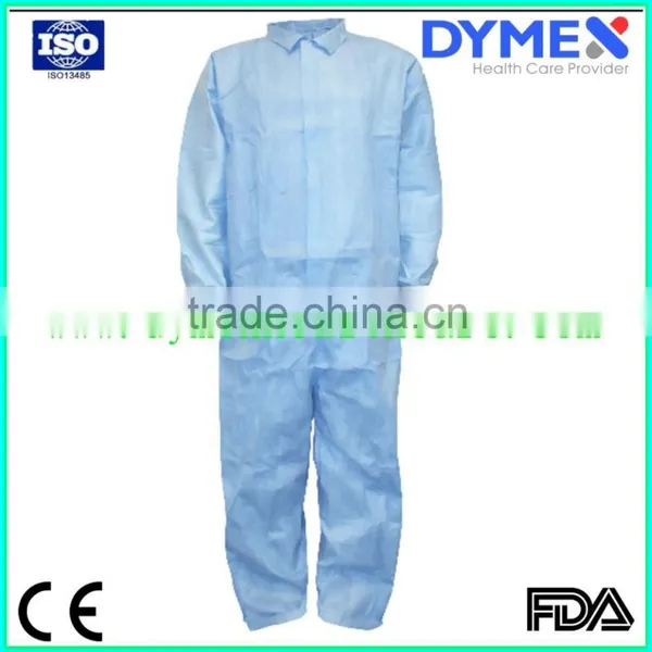 High Quality Surgical Breathable Protective Clothing Protective Sms Nonwoven Microporous Medical Waterproof Disposable Coverall photo-2