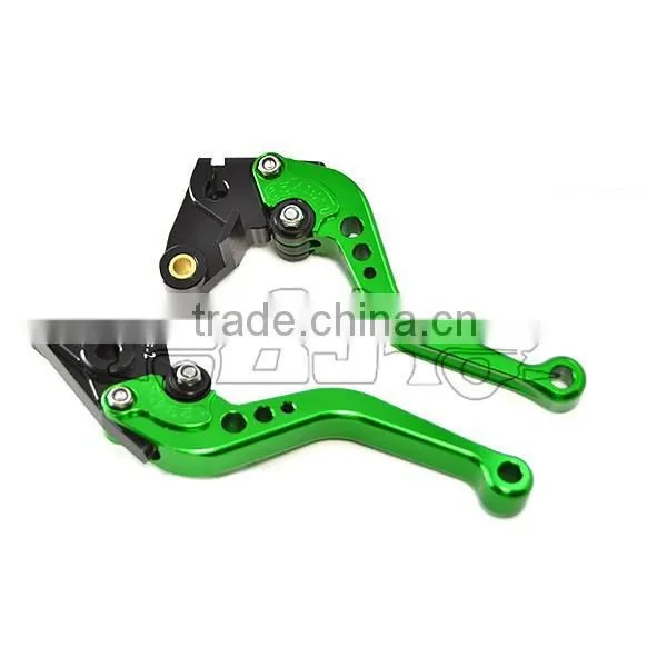 BJ-LS-002 Custom Green Short Motorcycle Cnc Clutch Brake Levers for ZX6R / ZX636R / ZX6RR photo-4