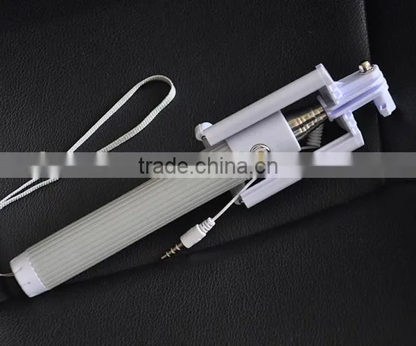 Foldable ,Portable Popular Selfie Stick With Cables for Cell Phone photo-4