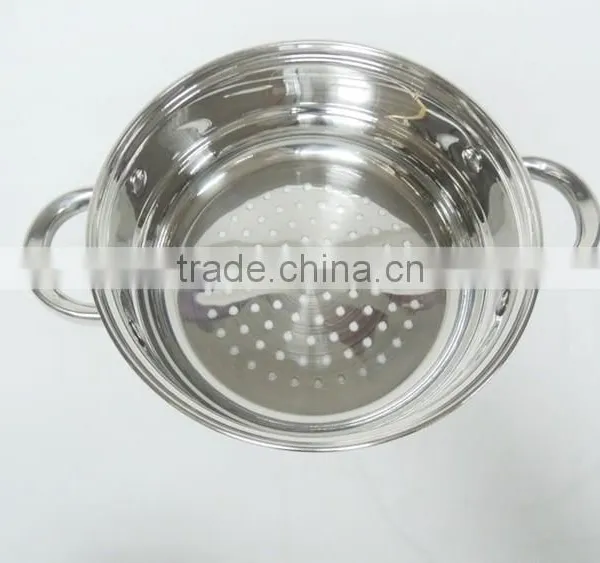 20cm Straight Shape Two Layers Stainless Steel Food Steamer photo-3