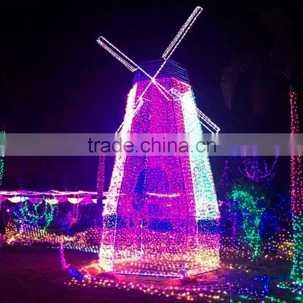 Fullbell 200 LED Wedding Fairy Mesh Net Lighting Outdoor Twinkle Led Christmas Net Lights Blue photo-5