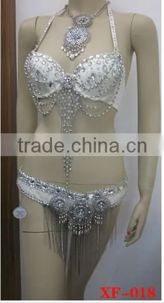 Silver Belly Dance Costumes Prices(XF-018)