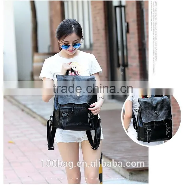 Fashionable Cowhide Leather Backpack Bags Female Bags photo-4