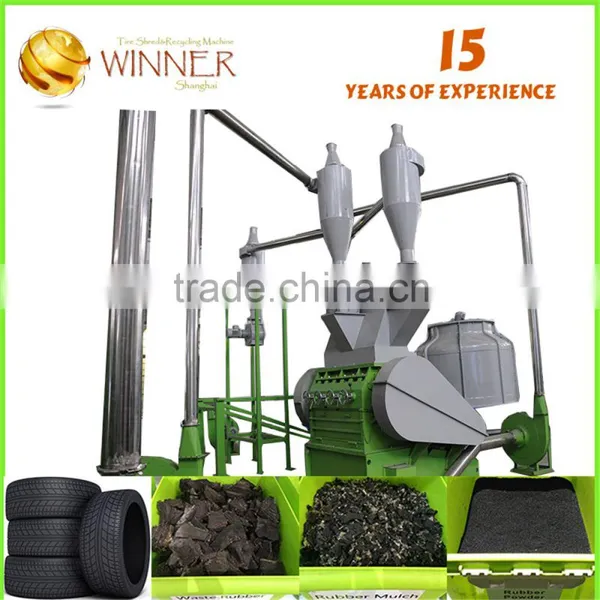 Waste Crusher Rrecycled Tire Rubber Buckets Granules photo-3