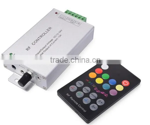 Hot Selling Products! 18 Key RF Music RGB Led Controller, Wireless RGB Audio Controller,CE/RoHS,Warranty photo-2