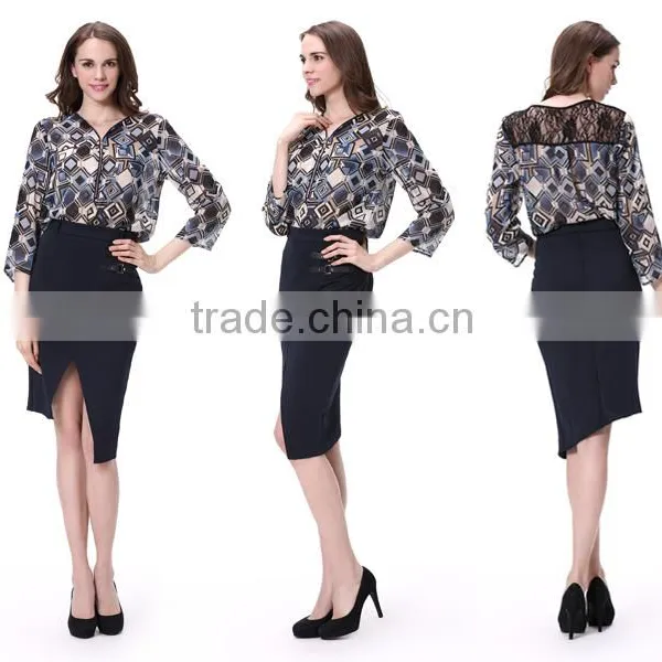2016 Whole Sale High Quality Long Sleeve Lace Top For Girls photo-6