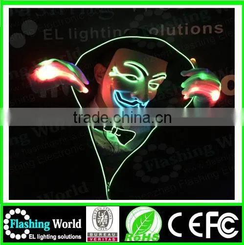 Hot Selling Custom Fashionable Ladies Round Neck Black Cotton Hot Selling Ghost Rider Party Mask photo-3
