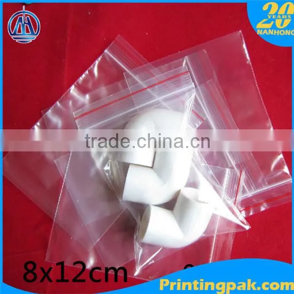 Reclosable VCI Poly Bags With Zip Top Seal, Made From Durable Polyethylene Film