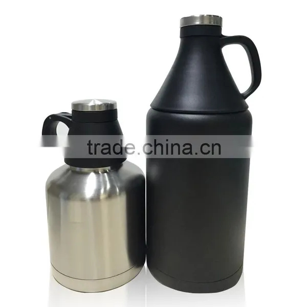 Everich 0.9 Litre 18/8 Stainless Steel Double Wall Insulation Beer Growler photo-4