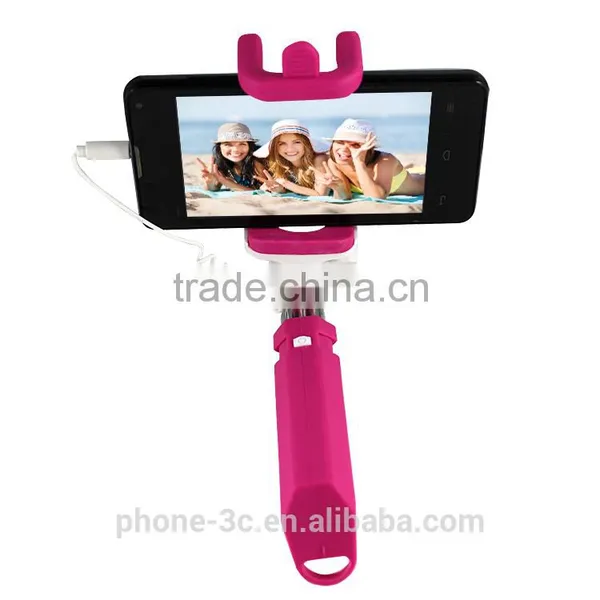2016 Celular Android Holder Wired Selfie Stick Headphone Cable Control Promotional Gifts Smartphone Monopod photo-3