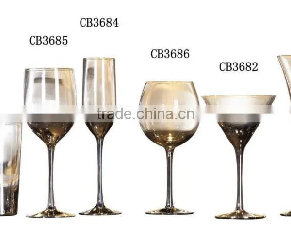Colored glass drinkware