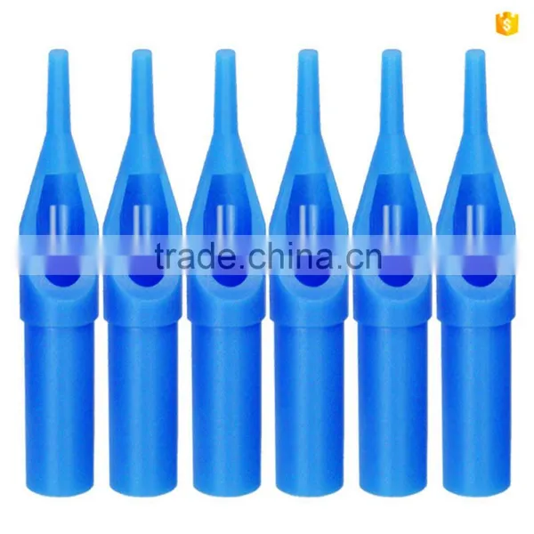 15RT Blue New Disposable Tattoo Tip