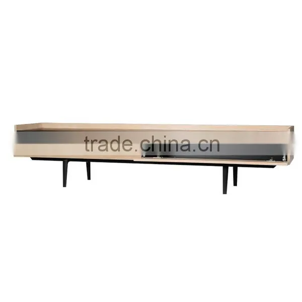 Modern Style Oak Veneer Wooden tv Cabinet With Showcase Designs for European