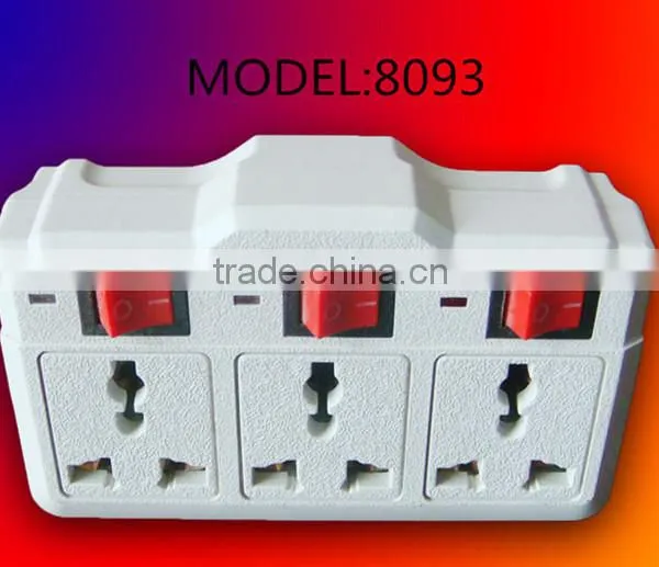 3 Way Adapter Plug Multi Outlet Single-Tap Wall Tap Electrical Socket Quality Choice