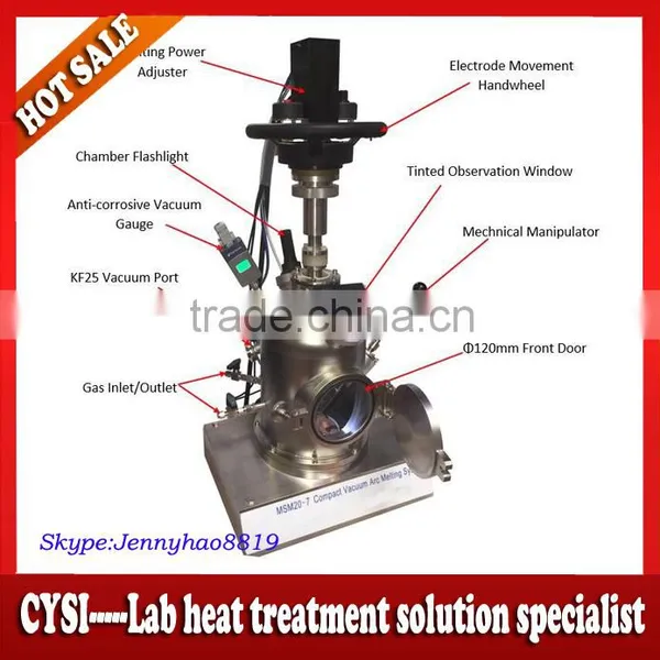 Laboratory Non-consumable Electrode Vacuum Electric Arc Melting Furnace With CE