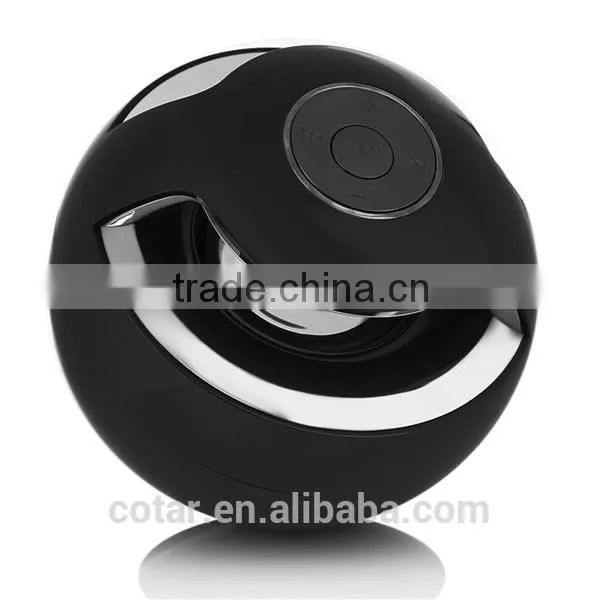 2015 Black Mini Bluetooth Speaker With Led Light Cool Round Shape Wireless Speaker photo-4