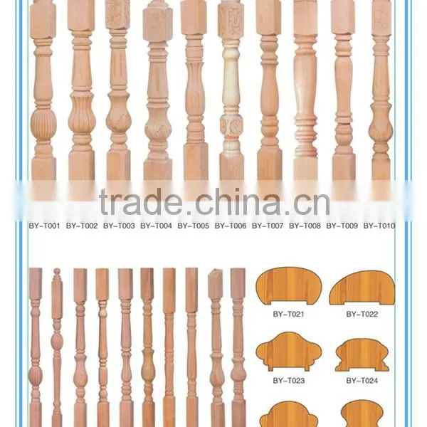 Recon Wood Stair Pillar Decorative Wood Balusters photo-3