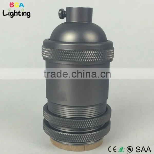 E26 Brass Modern Cage Pendant Light Socket for Chandelier photo-4
