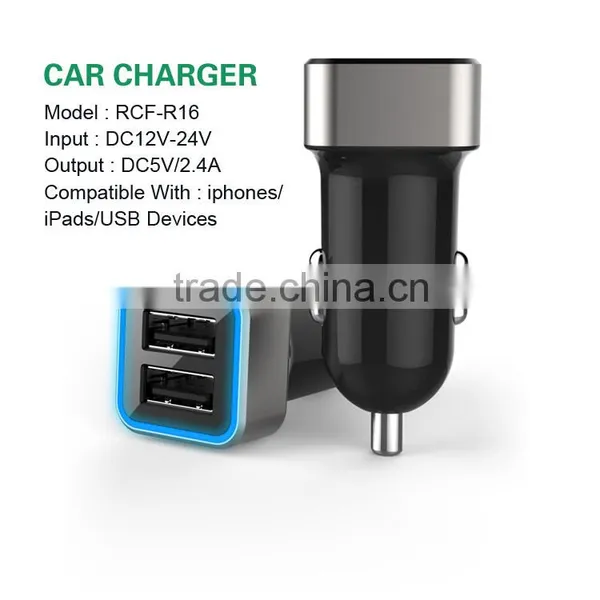 2016 Nice Gift Colourful 2 USB Car Charger photo-3