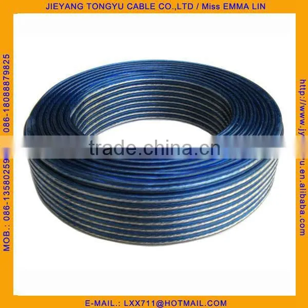 2x0.5mm High End Speaker Wire Blue White Speaker Cable